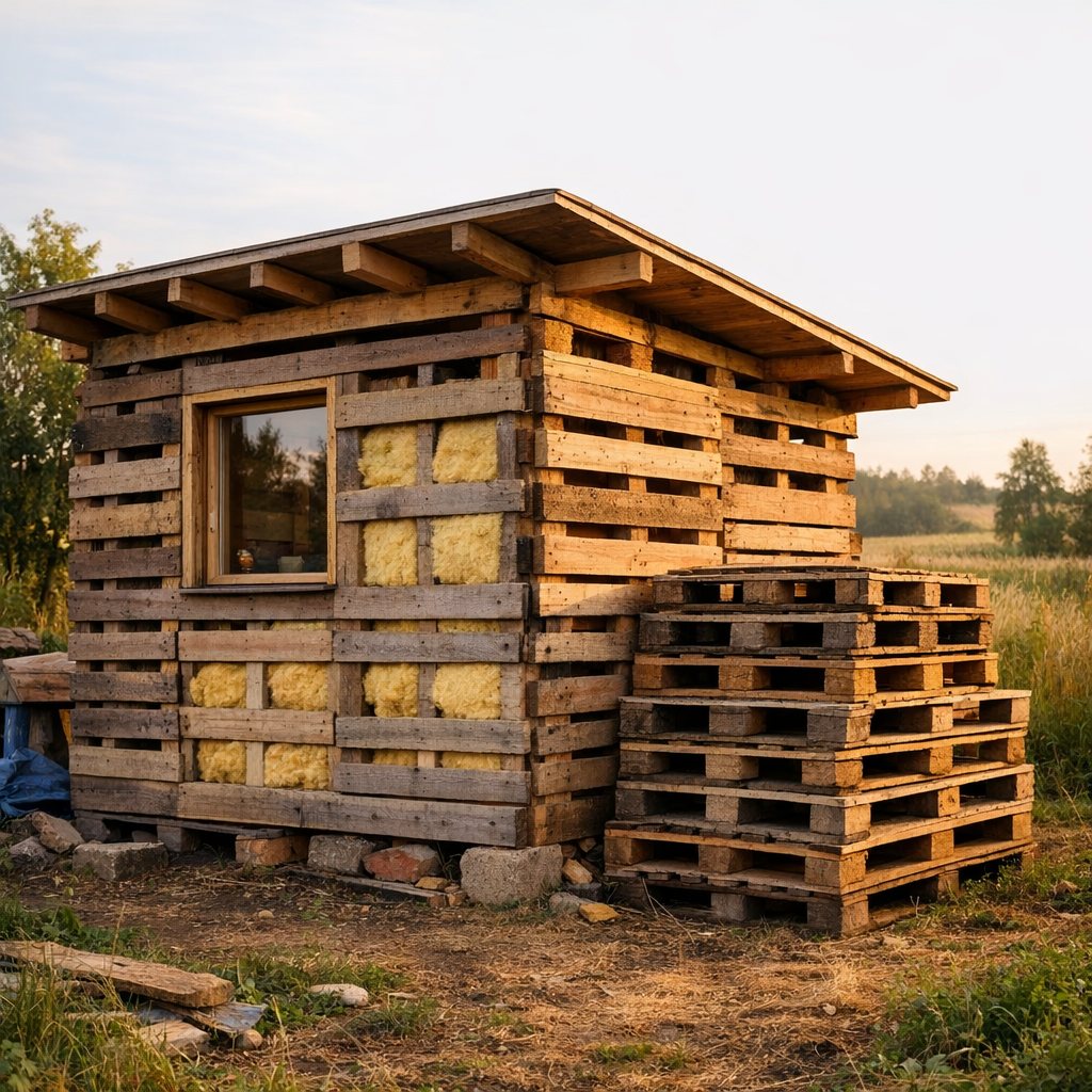 Bauen mit Paletten, Building with pallets