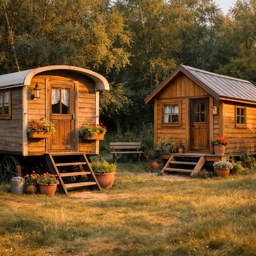 Bauwagen und Tiny House, Bauwagen and tiny house