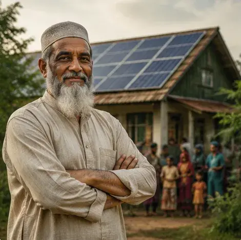 Vorbild mit Solarhaus