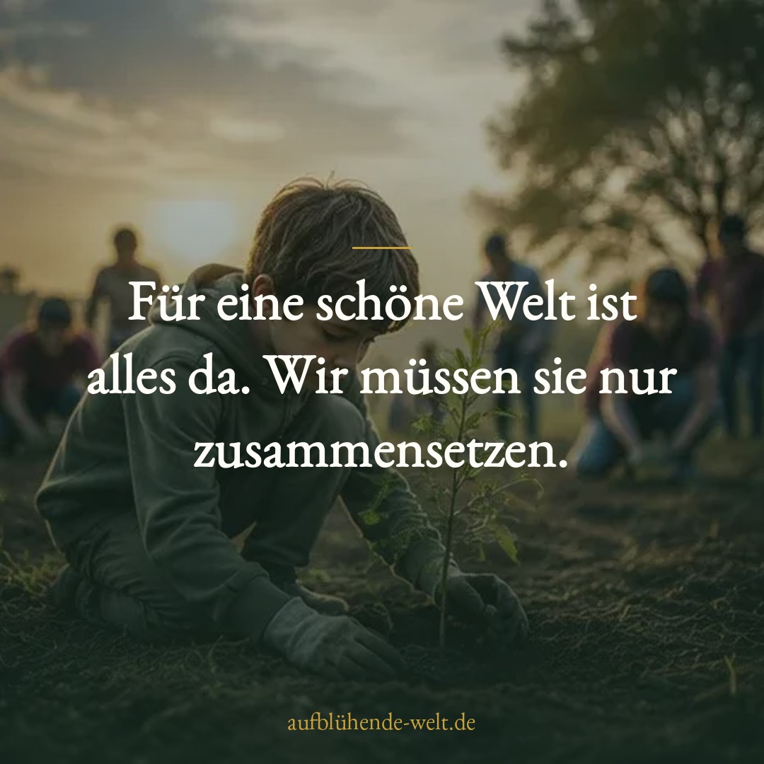 Für eine schöne Welt ist alles da