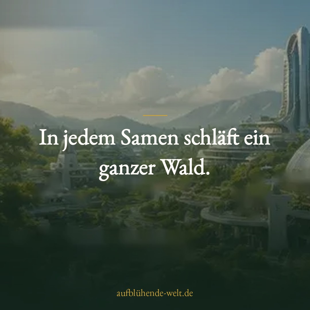 In jedem Samen schläft ein ganzer Wald