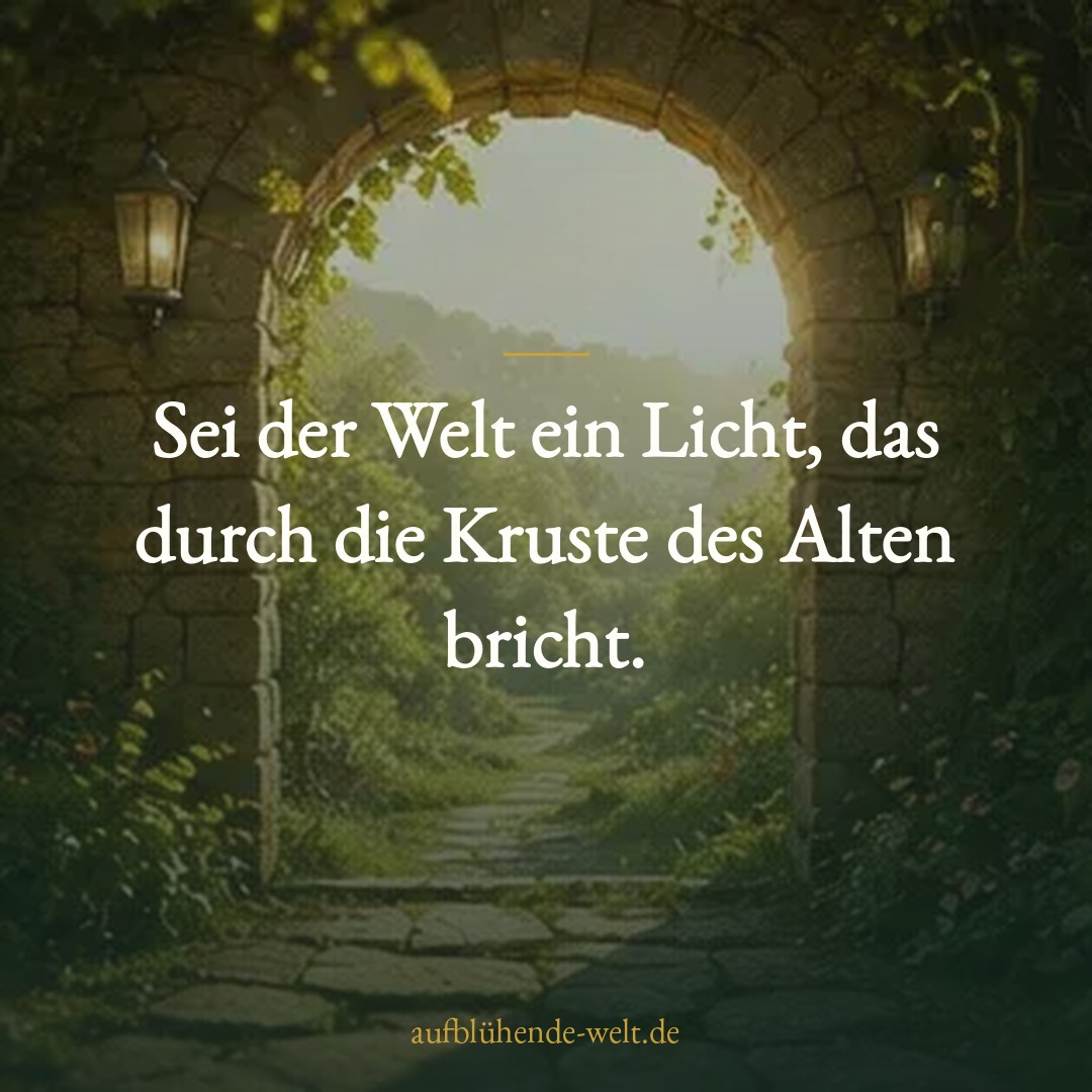 Sei der Welt ein Licht